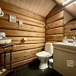 בית נופש Large Log At With Sauna, Fireplace And Panoramic View *