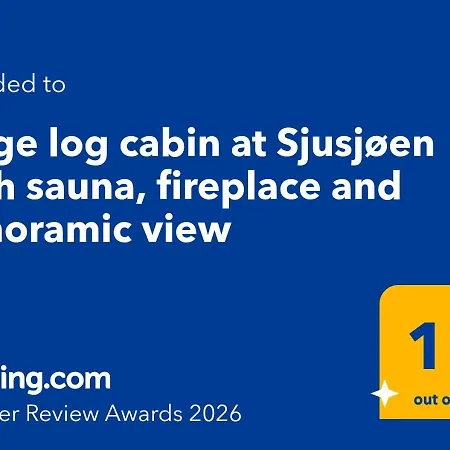 Feriehus Large Log At With Sauna, Fireplace And Panoramic View *