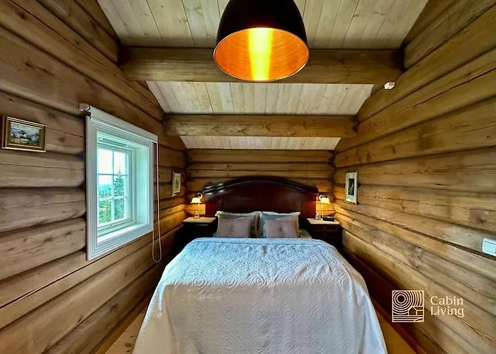 度假居 Large Log At With Sauna, Fireplace And Panoramic View