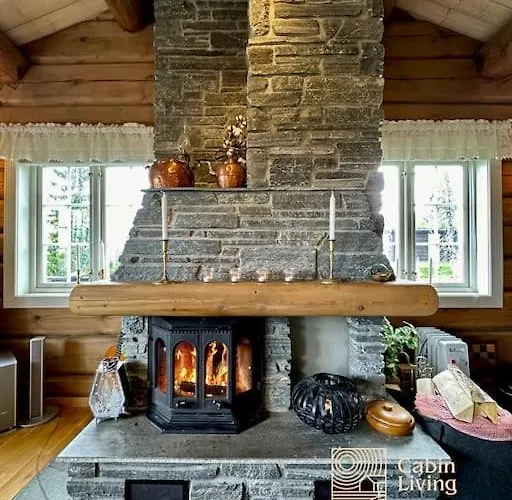 Large Log At With Sauna, Fireplace And Panoramic View * Sjusjøen