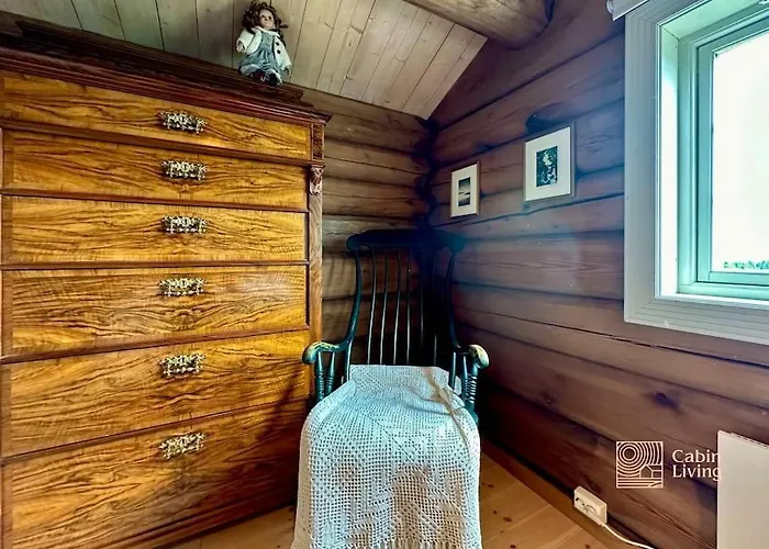 度假居 Large Log At With Sauna, Fireplace And Panoramic View