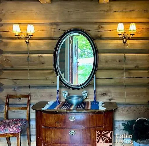 Large Log At With Sauna, Fireplace And Panoramic View 度假居 *