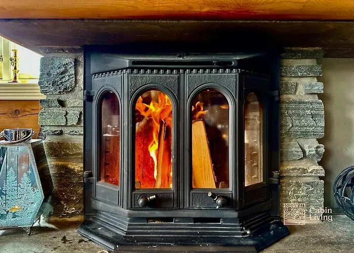 Large Log At With Sauna, Fireplace And Panoramic View
