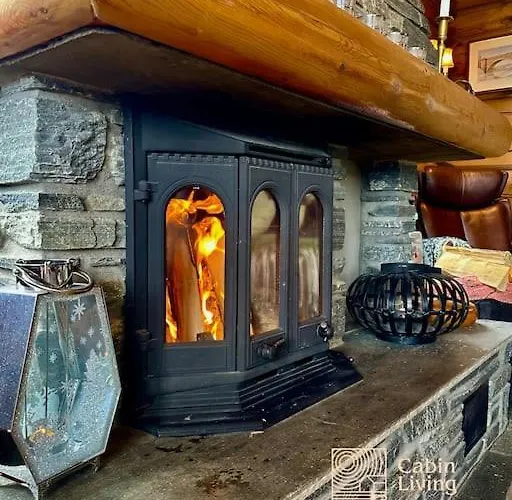 Large Log At With Sauna, Fireplace And Panoramic View * Sjusjøen