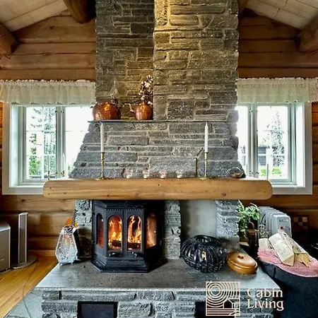 Large Log At With Sauna, Fireplace And Panoramic View * Sjusjøen