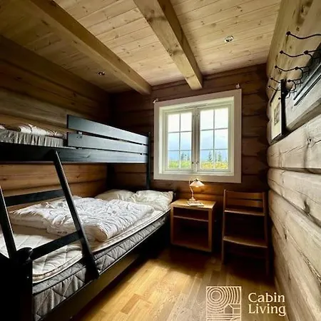 Large Log At With Sauna, Fireplace And Panoramic View Sjusjøen