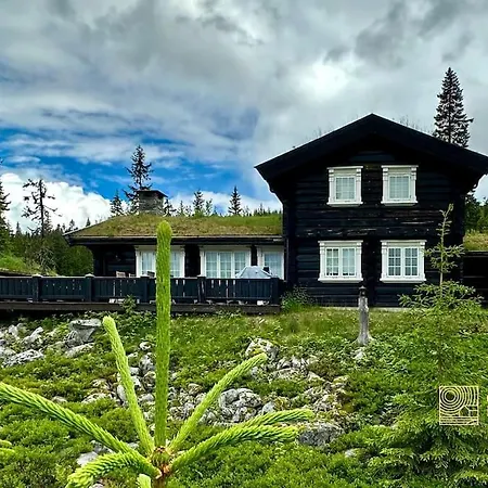 Large Log At With Sauna, Fireplace And Panoramic View Feriehus Sjusjøen