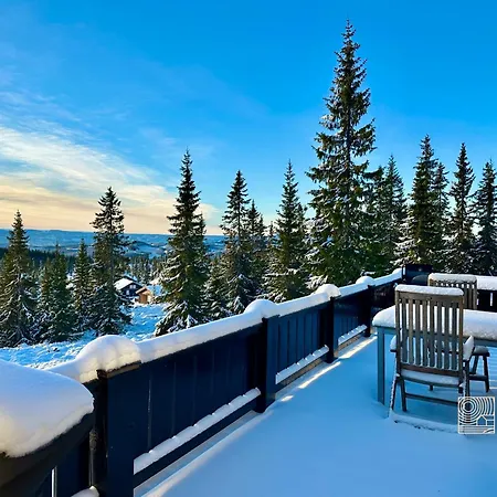 Large Log At With Sauna, Fireplace And Panoramic View Feriehus *