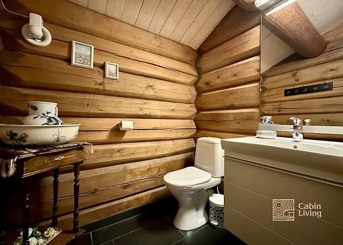 Hébergement de vacances Large Log At With Sauna, Fireplace And Panoramic View *